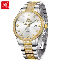OLEVS 9905 All Diamond Luxury Brand Men's Quartz Watch Business Trend Automatic Date Waterproof Luminous Original Men's Watch